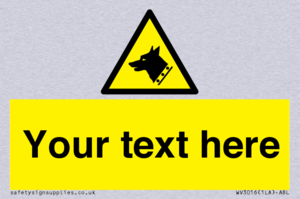 Custom Warning: Guard dog